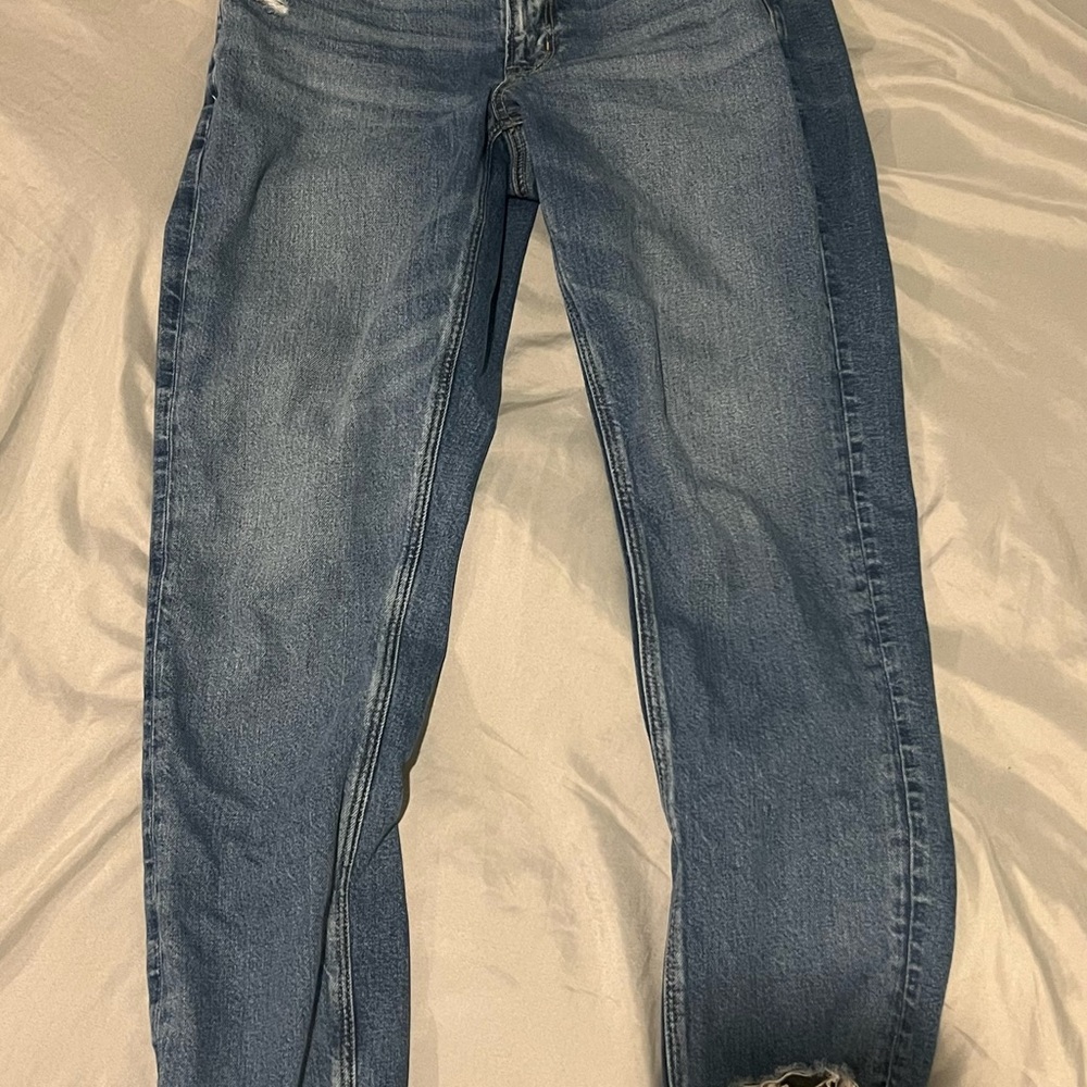 American Eagle Strigid High Rise Mon Jean Slightly Distressed Sz 8R